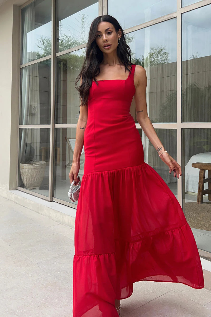 Tasmania Maxi Dress - Red