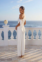 Load image into Gallery viewer, Viola One Shoulder Maxi Dress - Pearl
