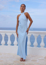 Load image into Gallery viewer, Arabelle High Neck Maxi Dress - Sky Blue
