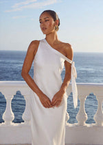 Load image into Gallery viewer, Viola One Shoulder Maxi Dress - Pearl

