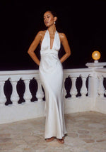 Load image into Gallery viewer, Sylvie Plunge V-Neck Maxi Dress - Pearl
