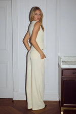 Load image into Gallery viewer, Arla Sleeveless Vest Top - Butter
