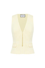 Load image into Gallery viewer, Arla Sleeveless Vest Top - Butter
