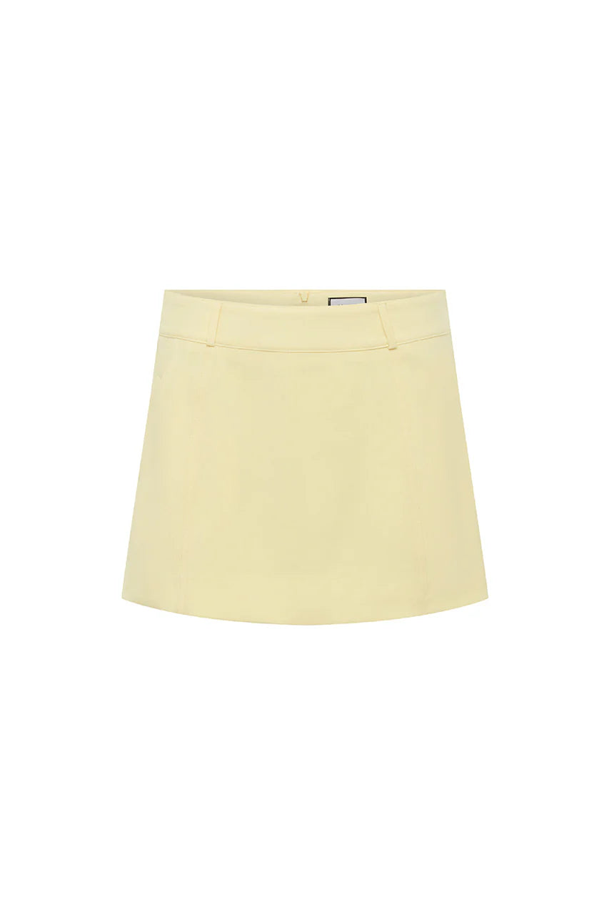 Orla Tailored Mini Skirt - Butter