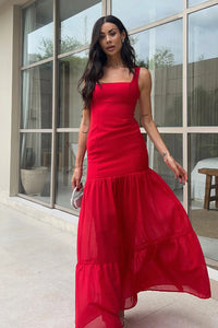 Tahlia Maxi Dress - Red