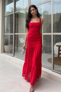 Tahlia Maxi Dress - Red