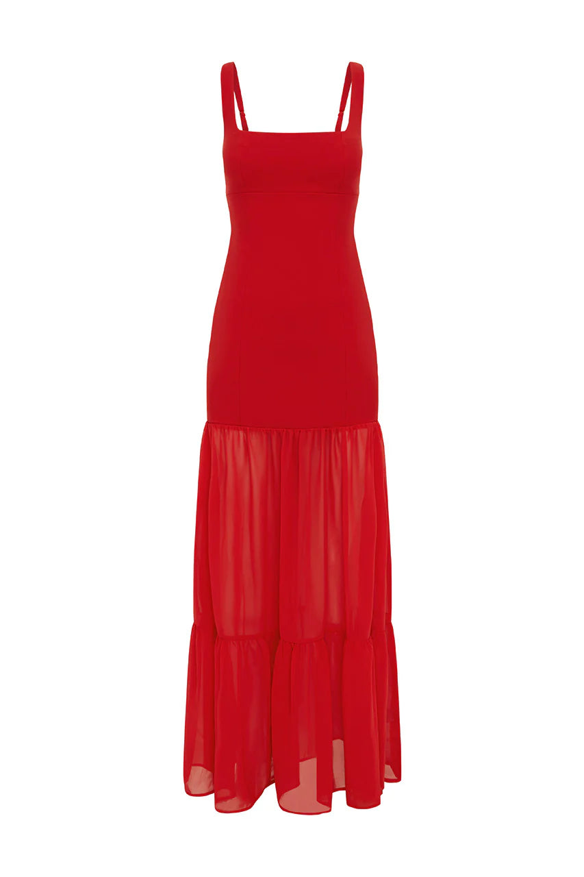 Tahlia Maxi Dress - Red