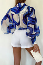 Load image into Gallery viewer, Fleetwood Blouse - Vista Cobalt
