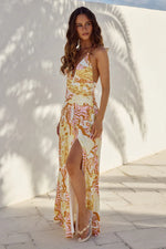Load image into Gallery viewer, Carla Plunge Maxi Dress - Tahiti Pink
