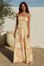 Load image into Gallery viewer, Giulia Ruched Maxi Dress - Tahiti Pink
