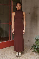 Load image into Gallery viewer, Costa Maxi Dress - Chocolate
