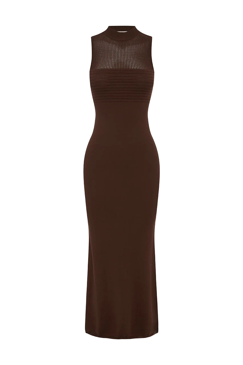 Costa Maxi Dress - Chocolate