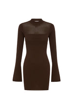 Load image into Gallery viewer, Costa Mini Dress - Chocolate
