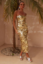 Load image into Gallery viewer, Gabourne Dress - Gold
