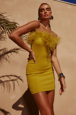 Load image into Gallery viewer, Valentina Mini Dress - Citrus
