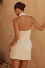Load image into Gallery viewer, Phira Vest + Saphira Mini Skirt - Sand
