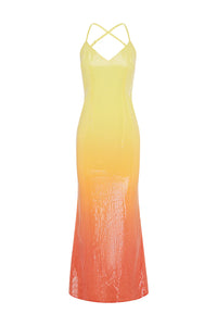 Niyah Maxi Dress - Mimosa Ombre