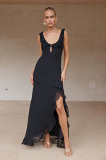 Load image into Gallery viewer, Inayah Maxi Dress - Black
