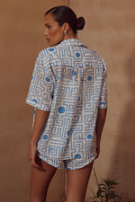 Load image into Gallery viewer, Arienzo Short - Blue/White
