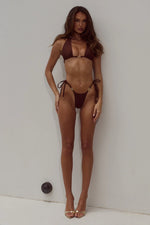 Load image into Gallery viewer, Cuba Side Tie Bikini Bottom - Coco
