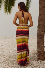 Load image into Gallery viewer, Xylia Halter Low Plunge Maxi Dress - Anabell Red
