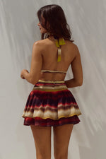 Load image into Gallery viewer, Xylia Halter Low Plunge Mini Dress - Anabell Red
