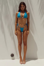 Load image into Gallery viewer, Cuba Side Tie Bikini Bottom - Ocean
