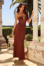 Load image into Gallery viewer, Tisha Maxi Dress - Espresso
