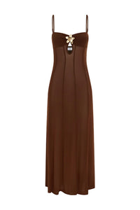 Tisha Maxi Dress - Espresso