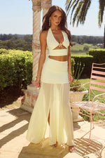 Load image into Gallery viewer, Valletta Maxi Skirt - Lemon
