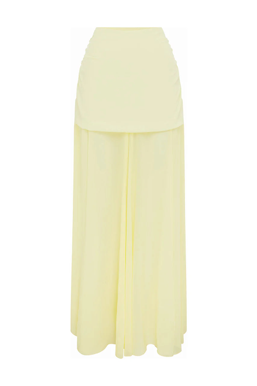 Valletta Maxi Skirt - Lemon