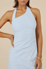 Load image into Gallery viewer, Saphira Long Midi Dress - Ice Blue
