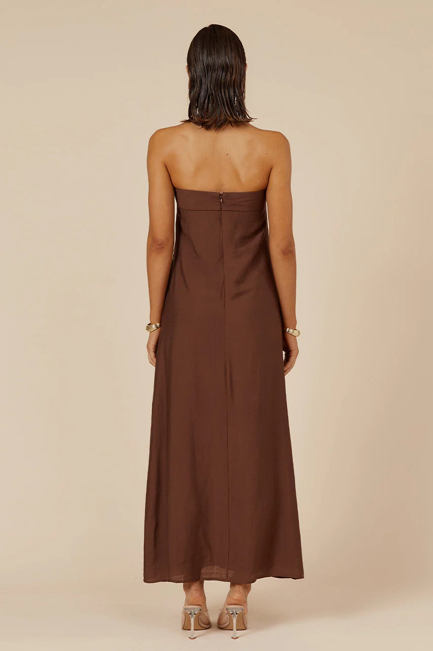 Saphira Maxi Dress - Chocolate