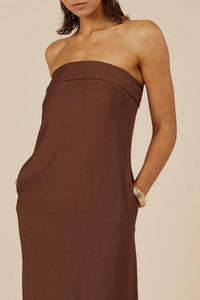 Saphira Maxi Dress - Chocolate