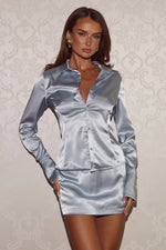 Load image into Gallery viewer, Hartley Fitted Collared Shirt - Mist
