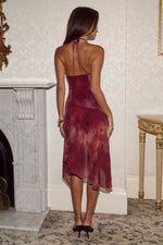 Load image into Gallery viewer, Angeline Handkerchief Mini Dress - Quinn Cherry
