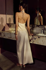 Load image into Gallery viewer, Torren Low Waist Maxi Skirt - Pearl
