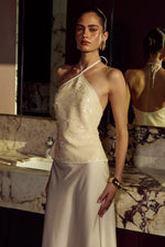 Load image into Gallery viewer, Frances Halter Sequin Top - Pearl
