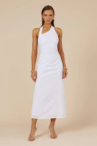 Saphira Long Midi Dress - White