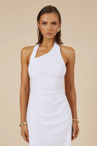 Saphira Long Midi Dress - White