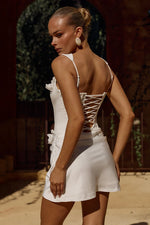 Load image into Gallery viewer, Persephone Corset Mini Dress - White
