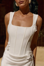 Load image into Gallery viewer, Persephone Corset Mini Dress - White
