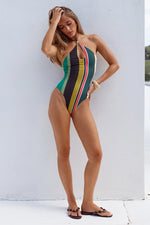Load image into Gallery viewer, Amoree Keyhole One Piece Swimsuit - Estella Multi
