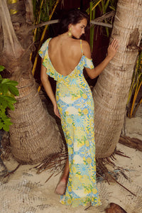 Vacanza Maxi Dress - Anacapri Lemon