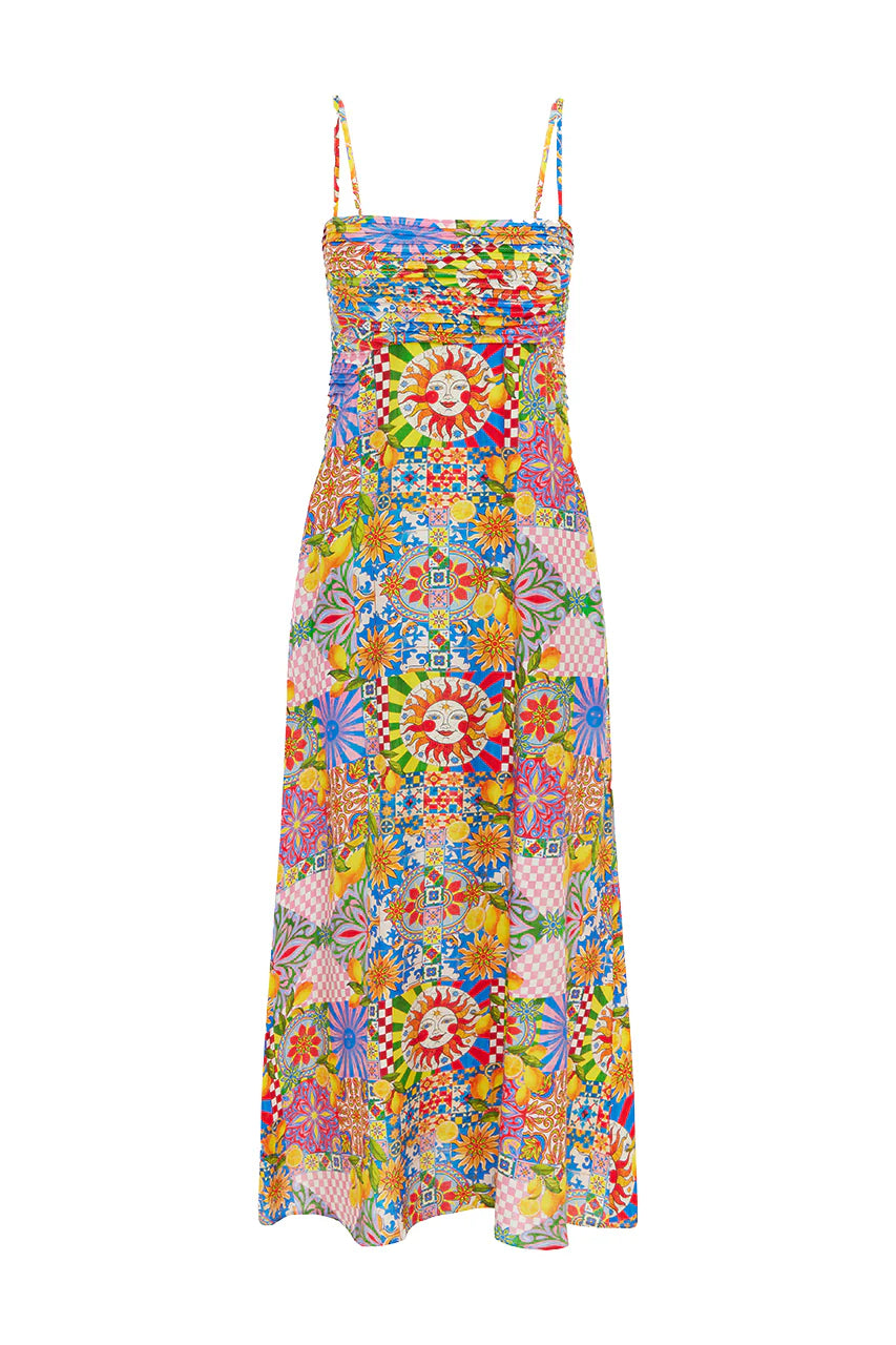 Anacapri Midi Dress - Anacapri Pink