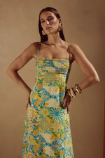 Load image into Gallery viewer, Anacapri Midi Dress - Anacapri Lemon
