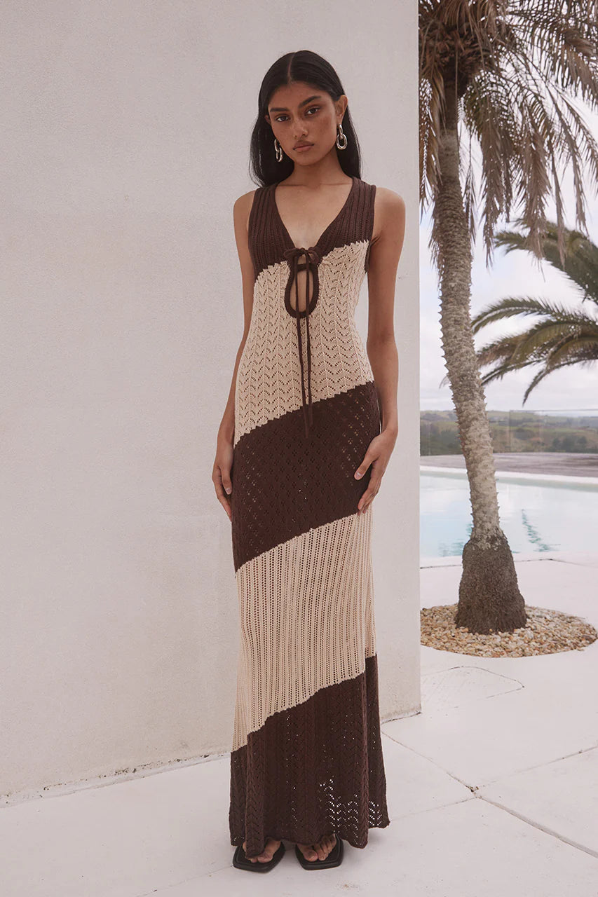 Julie Maxi Dress - Chocolate