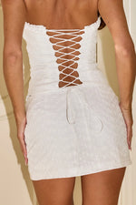 Load image into Gallery viewer, Carrie Low Waist Mini Skort - White
