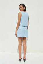 Load image into Gallery viewer, Stella Mini Skirt - Sky Blue
