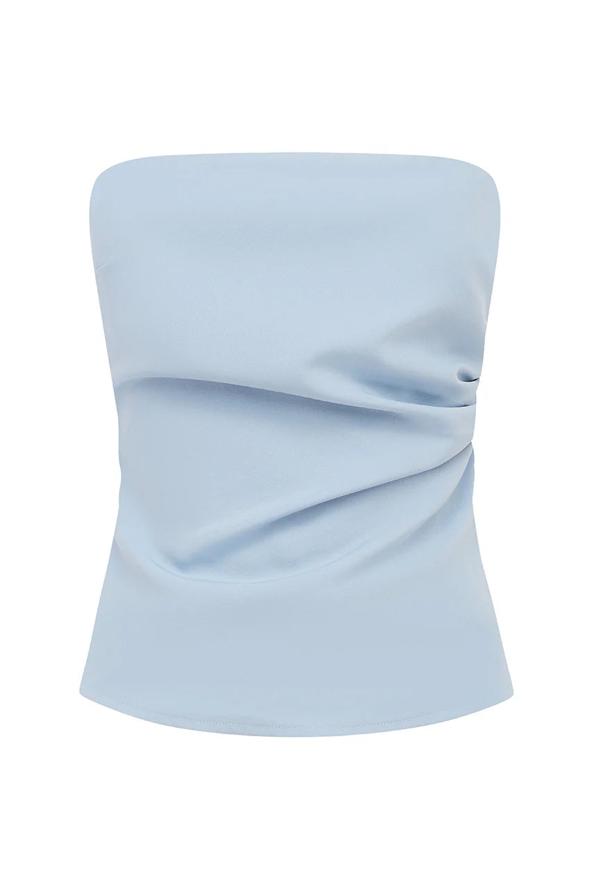 Winifred Strapless Top - Sky Blue